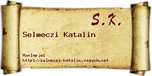 Selmeczi Katalin névjegykártya